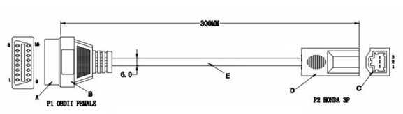 Переходник Honda 3PIN для N3Line